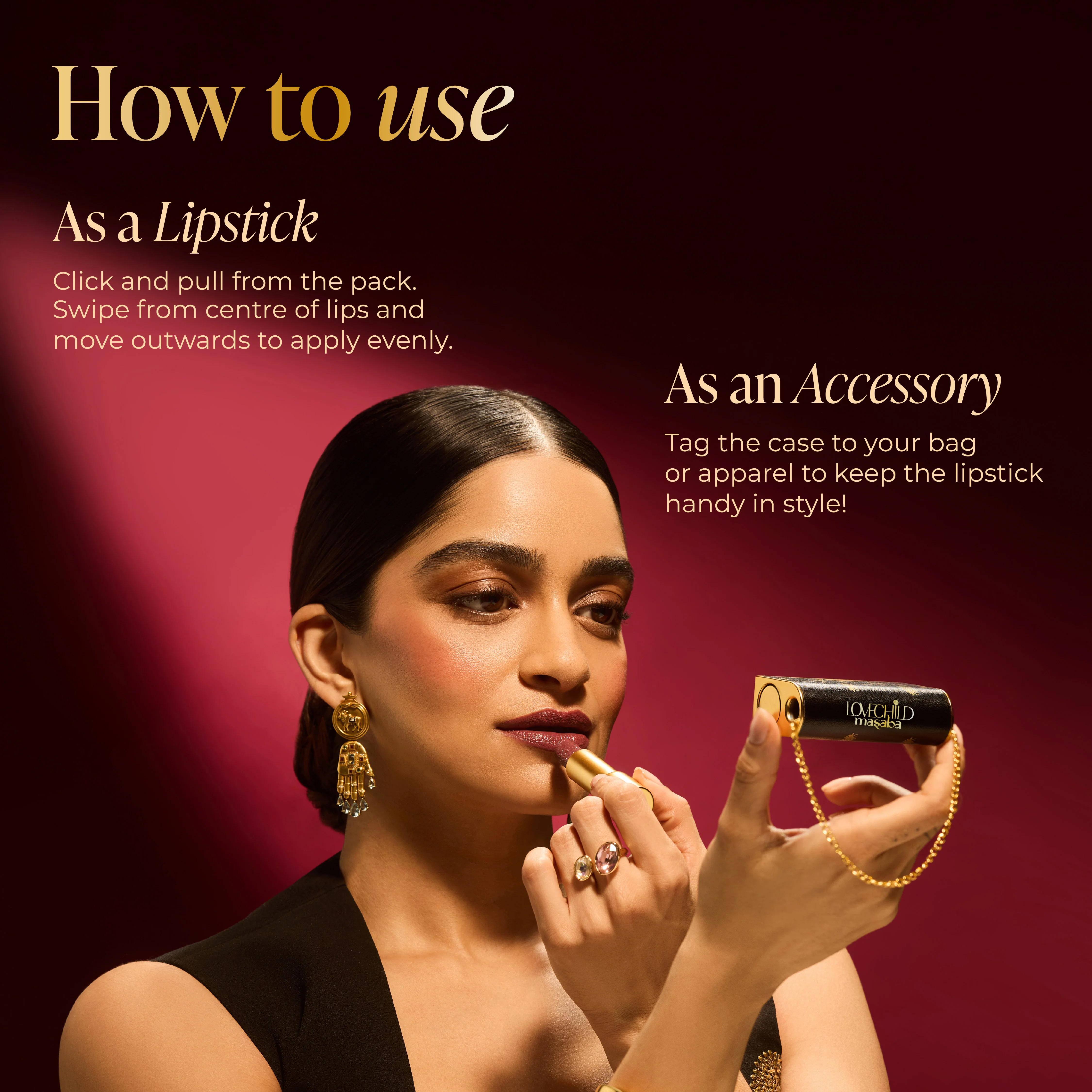 Batua Pocket Lipstick - Pressed Petal (Nude Pink) Rich Satin Finish With In-built Mirror - Image 9