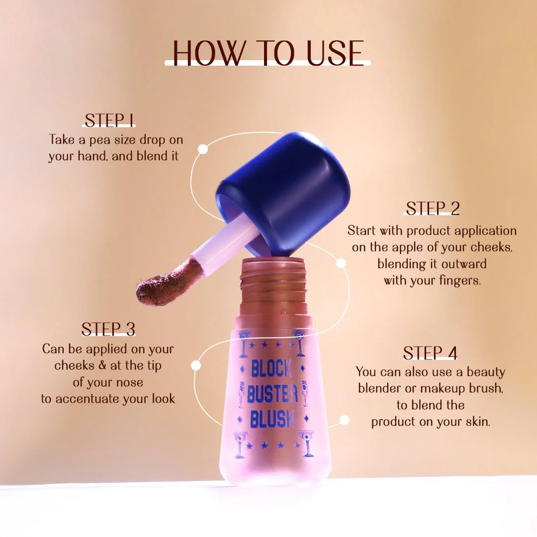 Block Buster Blush - Brown Kudi (Brown) Dewy Matte Finish - Image 6