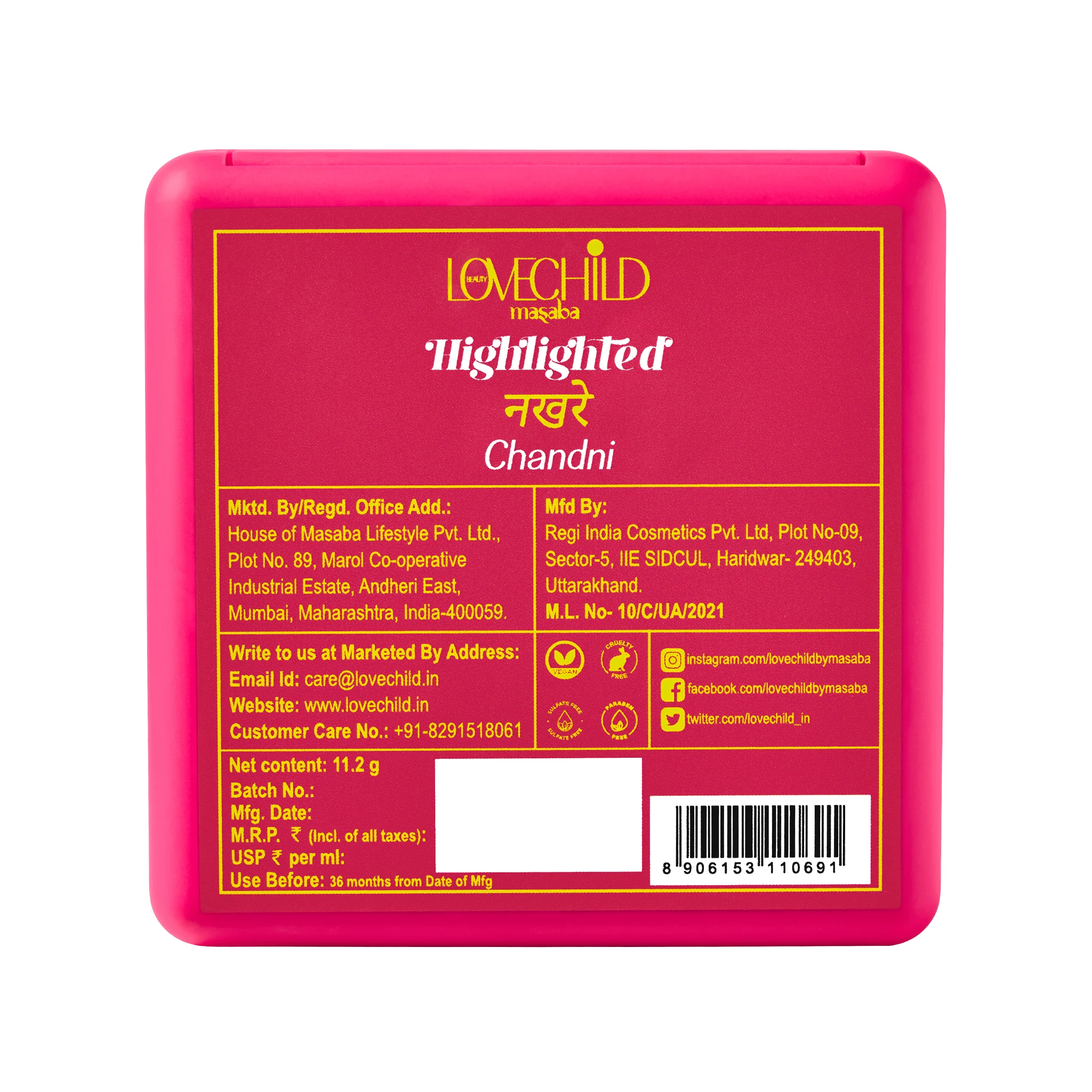 Chandni- Highlighted Nakhre  Shimmery Face Highlighter - Image 6