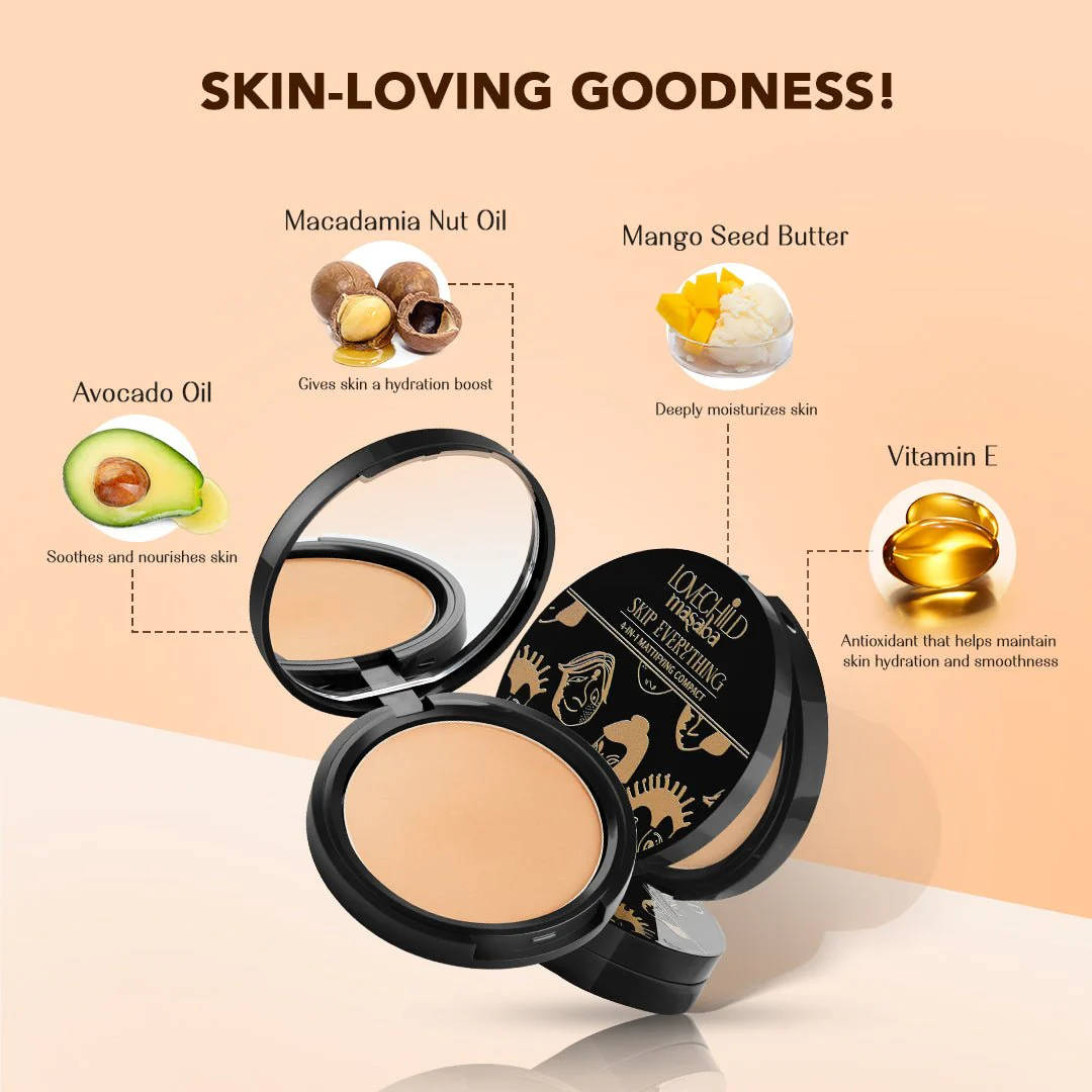 Skip Everything Mattifying Compact 4-IN-1 Benefits - Delicate Darling   (Light) - Image 5