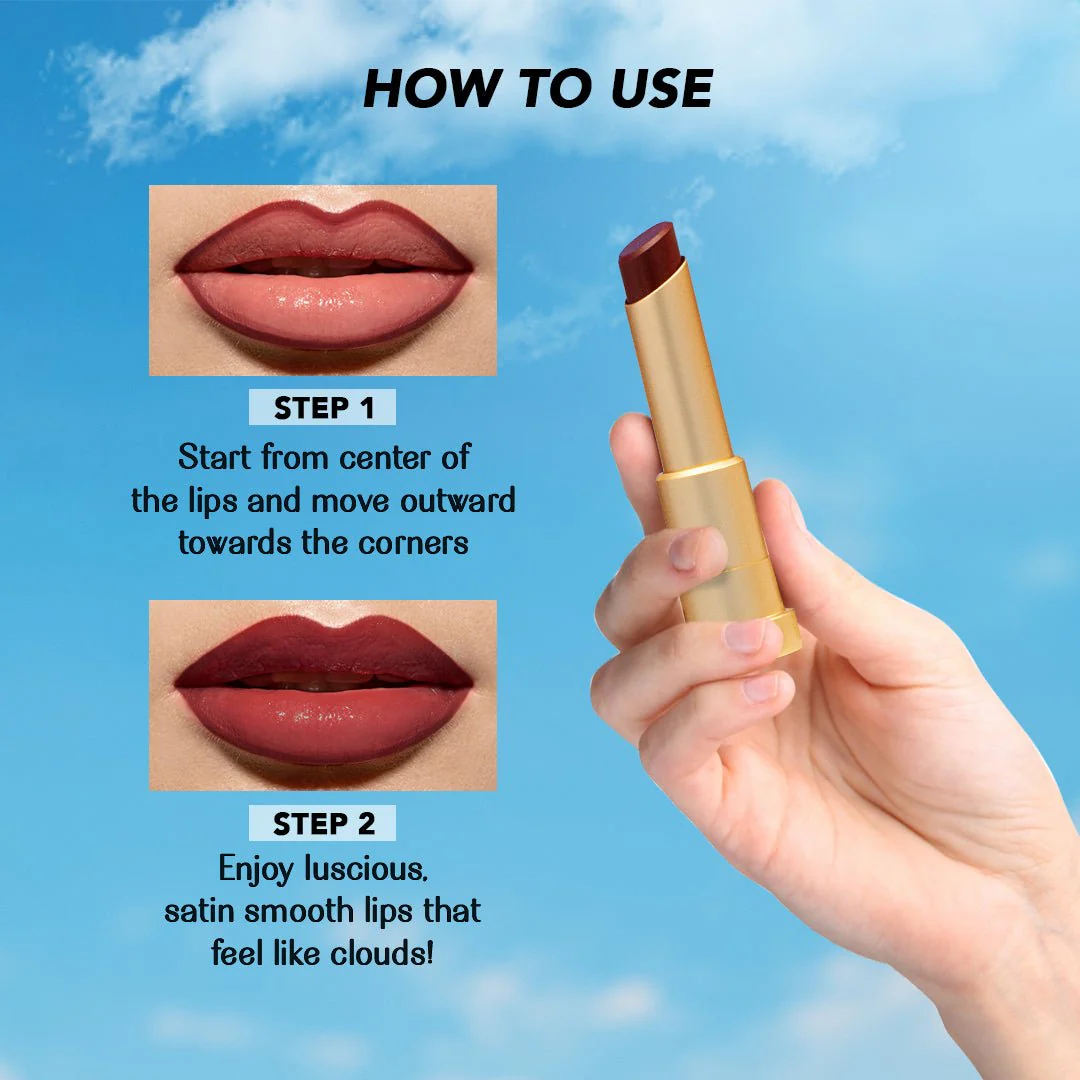 Cloud Crush Lush Creme Lipstick - Dusky Hot! (Plum) - Image 6