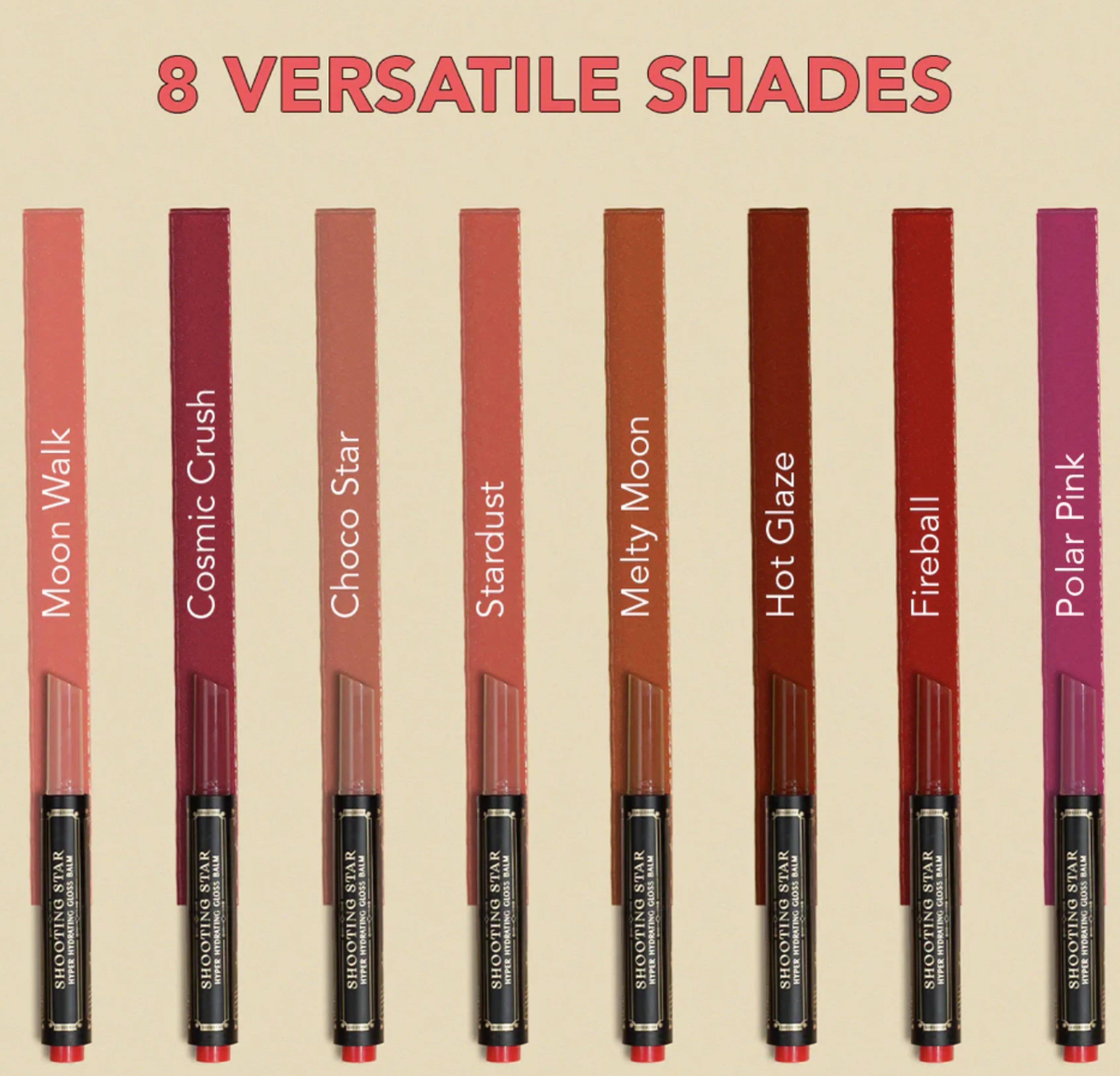 Hot Glaze- Shooting Star Hyper Hydrating Gloss Balm (Dark Brown) 3-IN-1 Benefits - Image 3