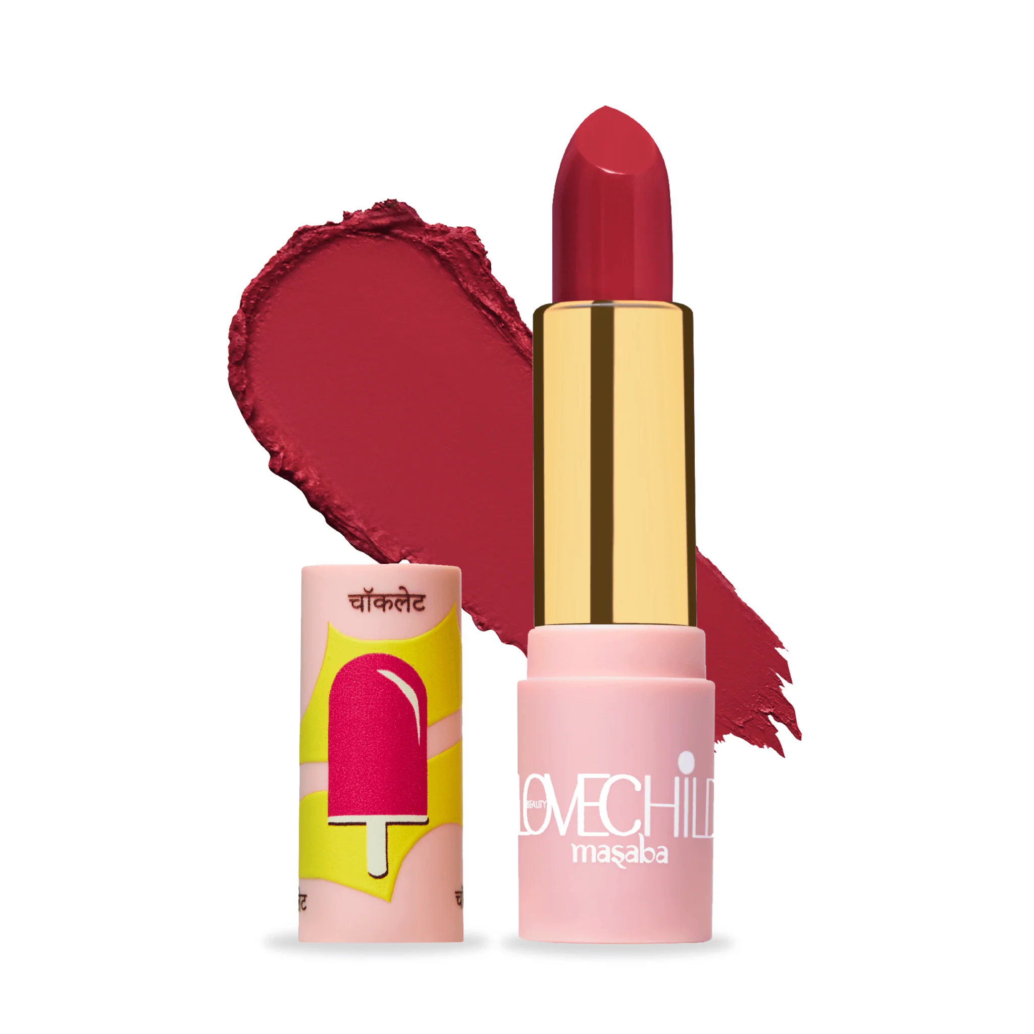 Luxe Matte Lipstick- Hot Pop (Deep Pink) Velvet Matte Finish - Image 6