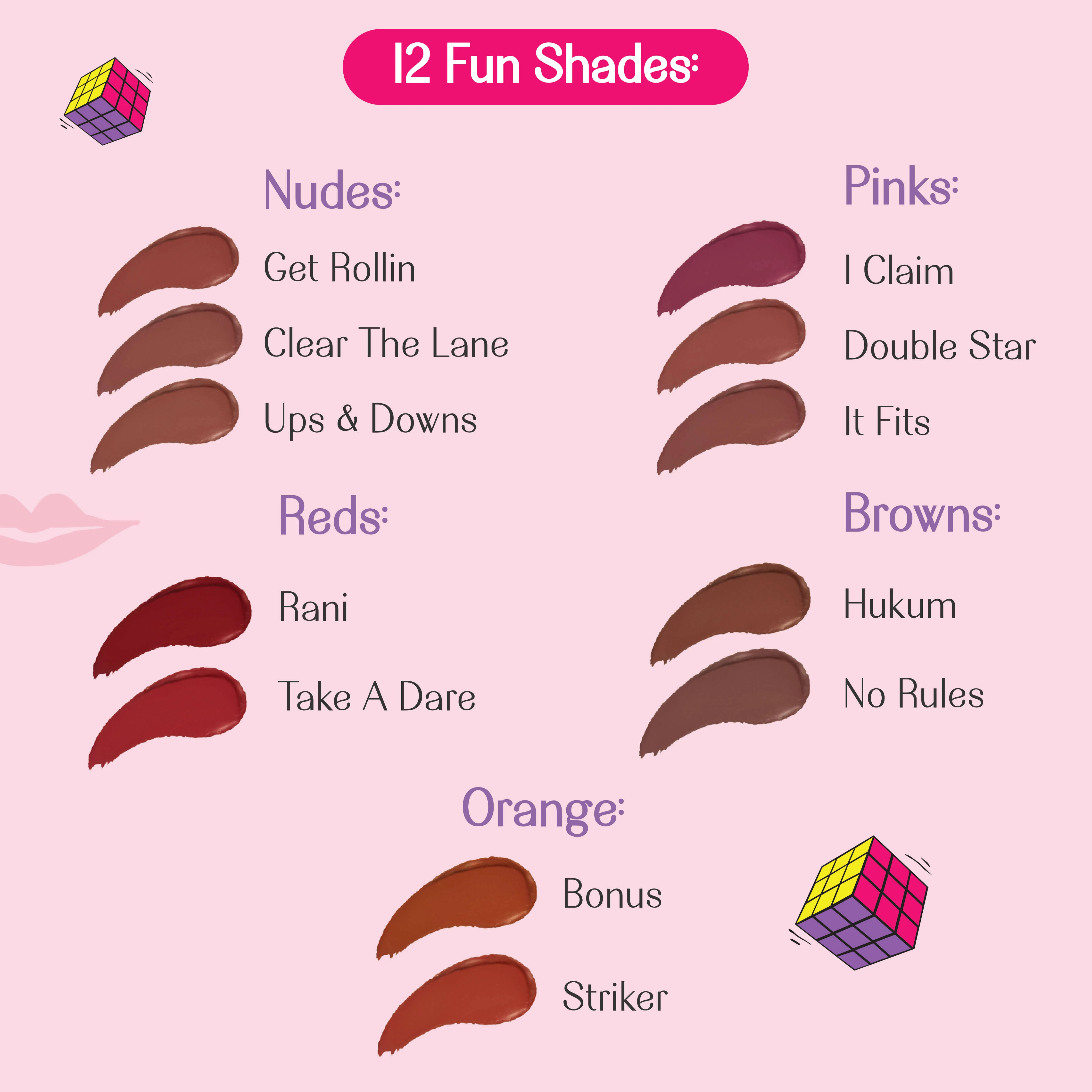 I Claim- Game On! Mad-Matte Liquid Lipstick (Deep Pink) Transfer-proof - Image 3