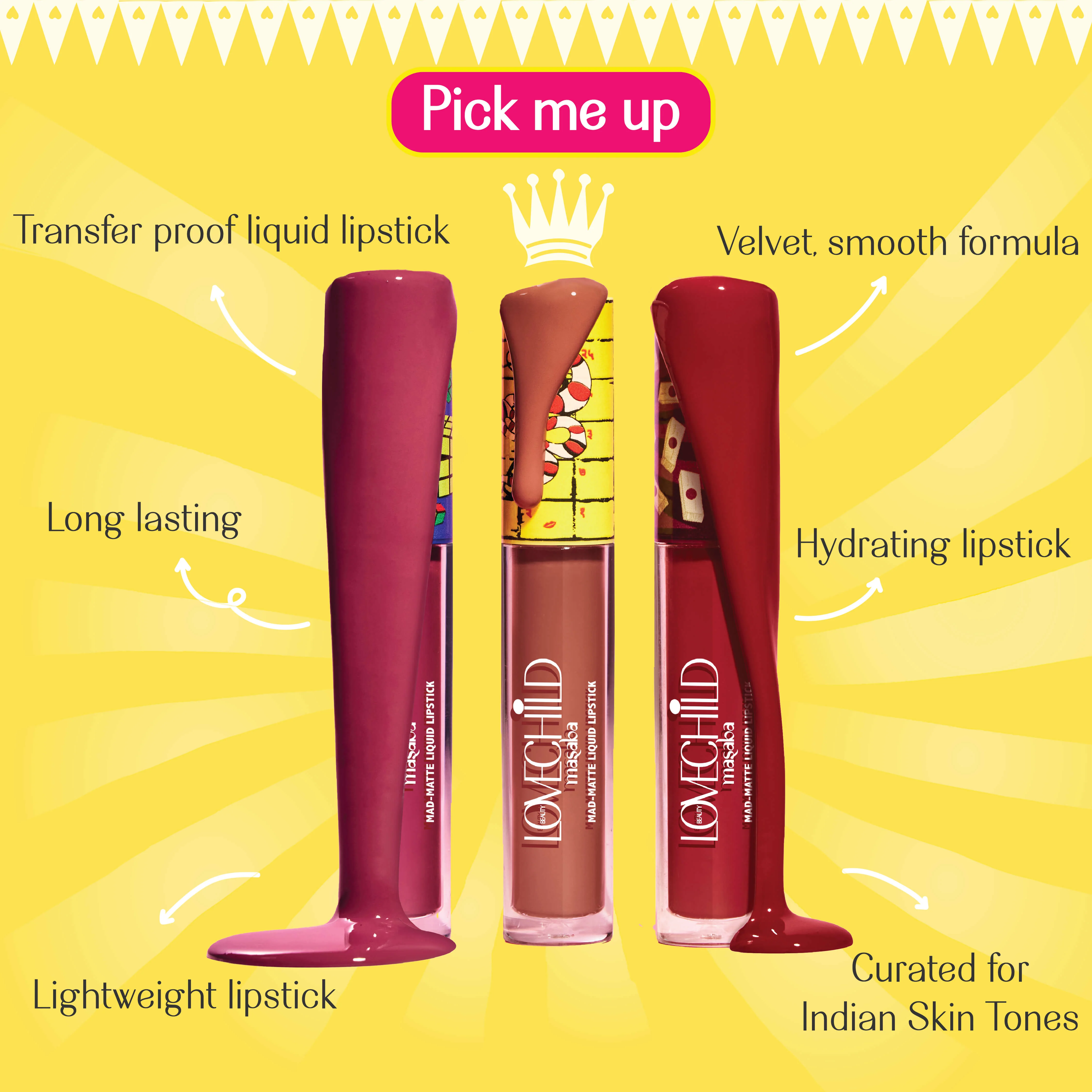 I Claim- Game On! Mad-Matte Liquid Lipstick (Deep Pink) Transfer-proof - Image 5
