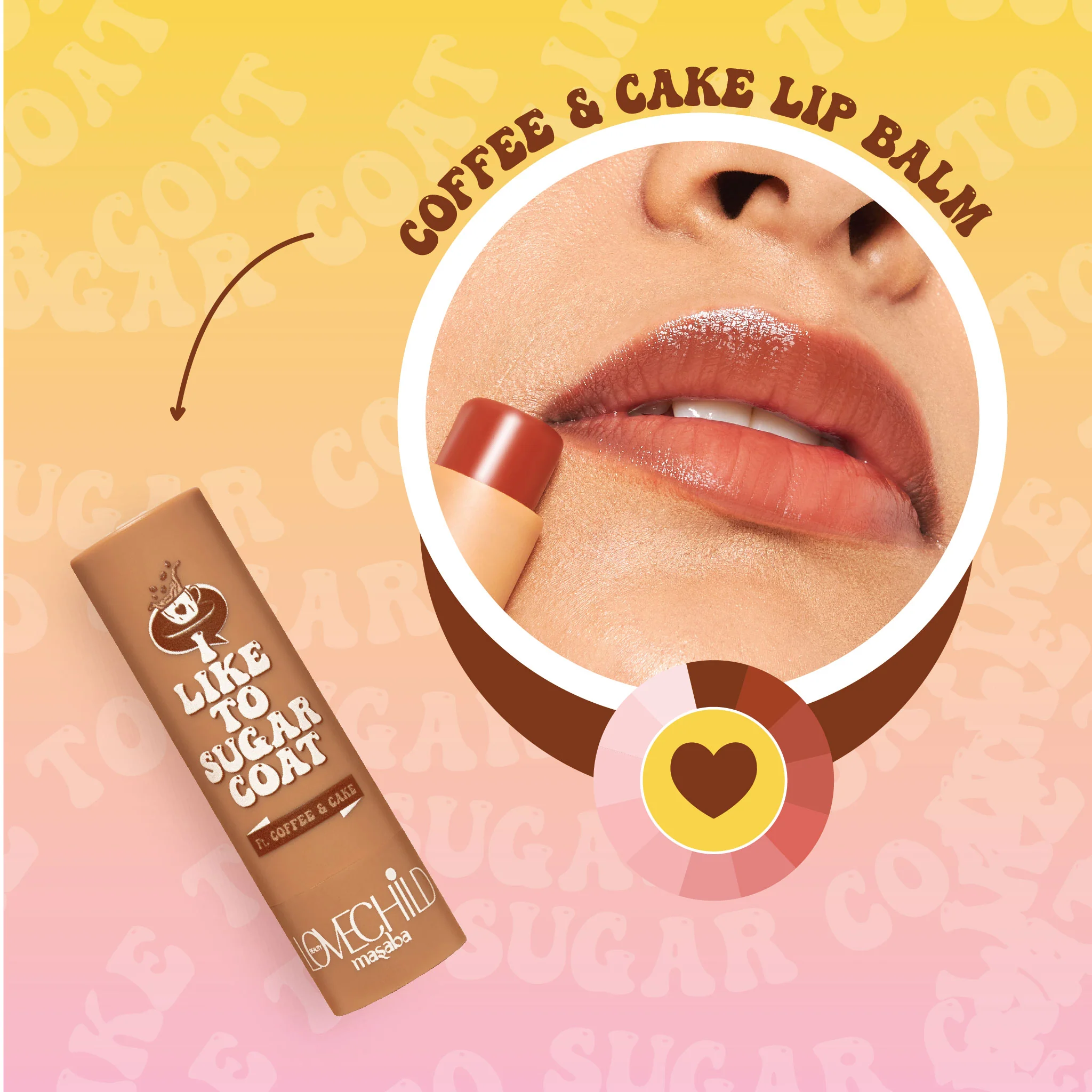 I Like To Sugar Coat Hydrating & Tinted Lip Balm- Coffee & Cake (Brown) with SPF 22 - Image 3
