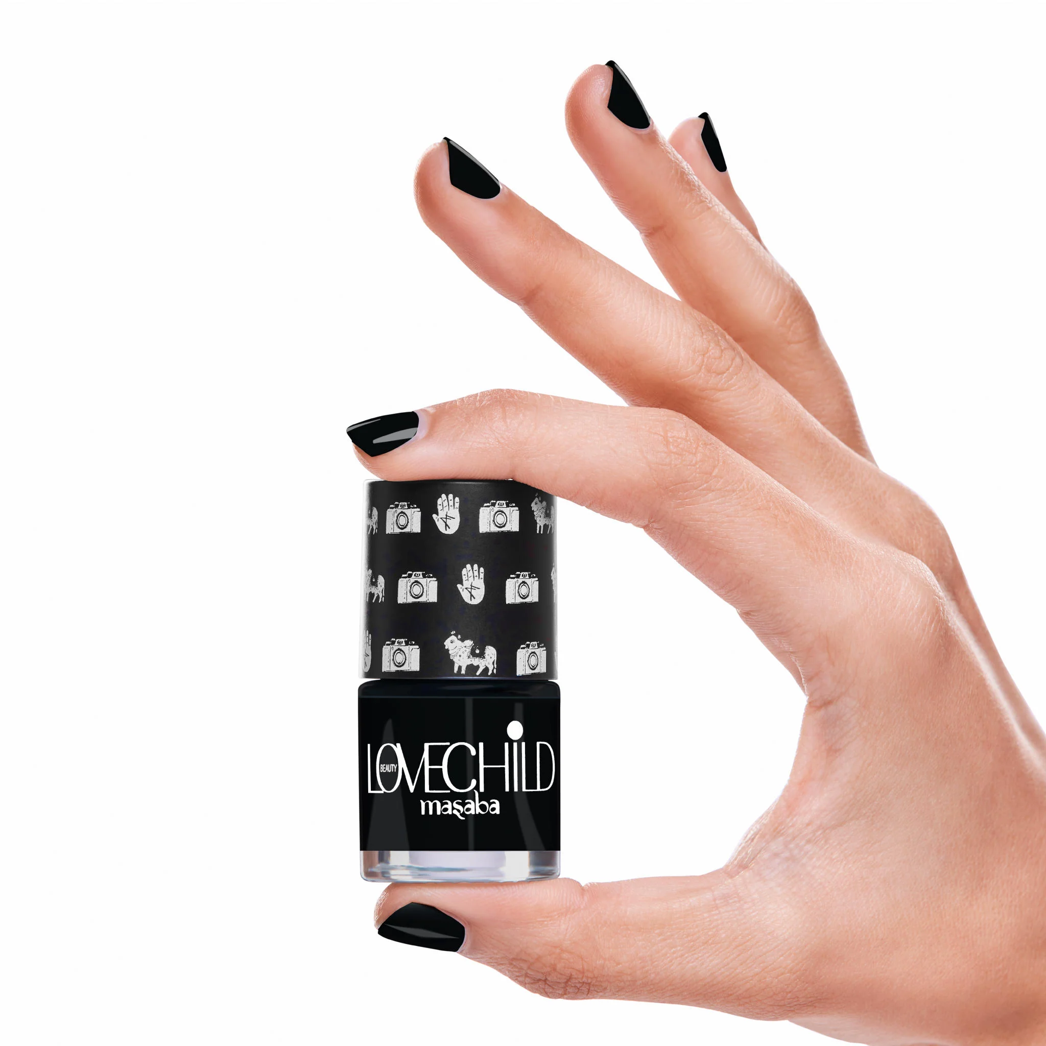 Breathable Nail Polish- Jaadu (Black) Glossy & Cool - Image 2