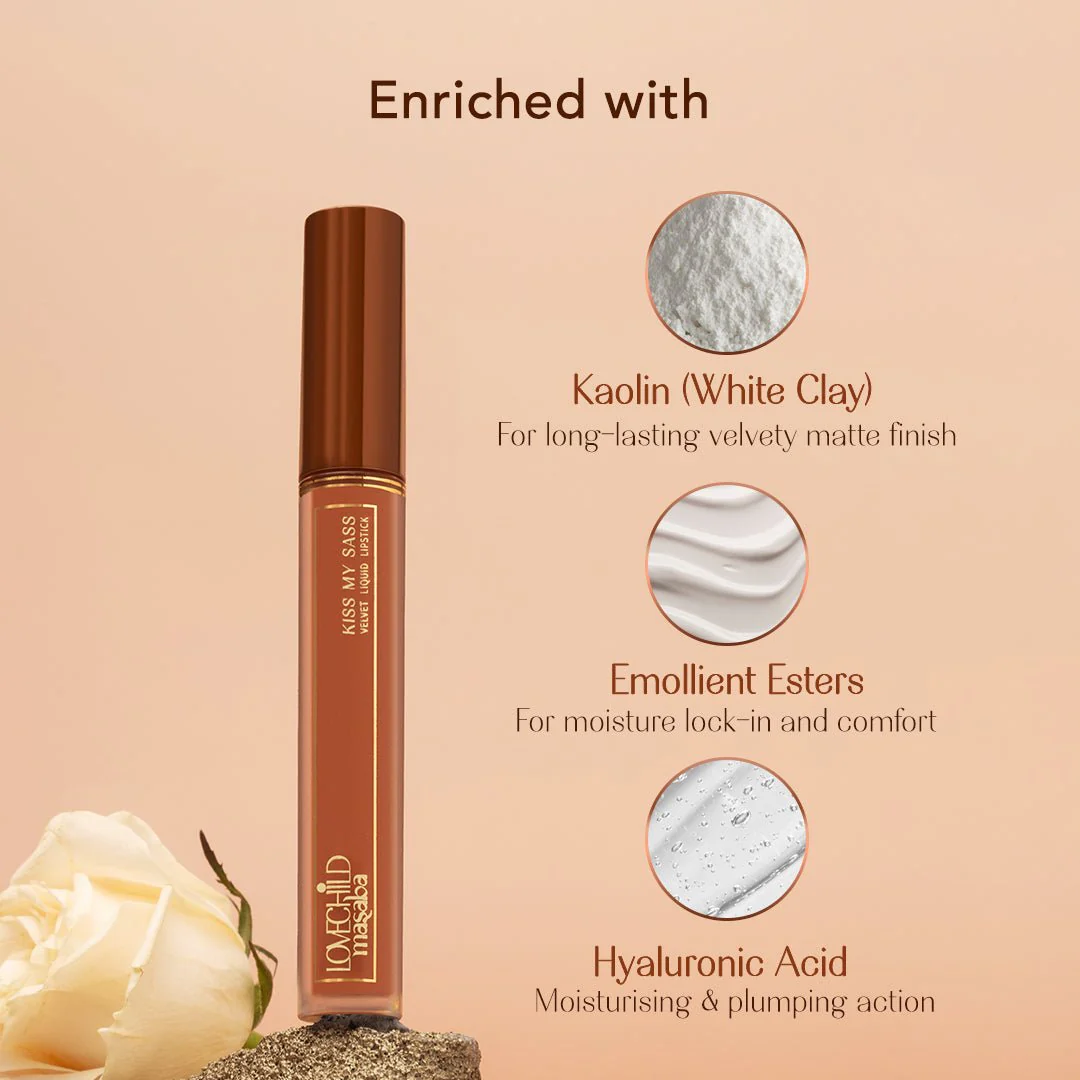 Kiss My Sass Velvet Matte Liquid Lipstick Transfer-Proof - Lemme See! (Caramel Brown) - Image 5