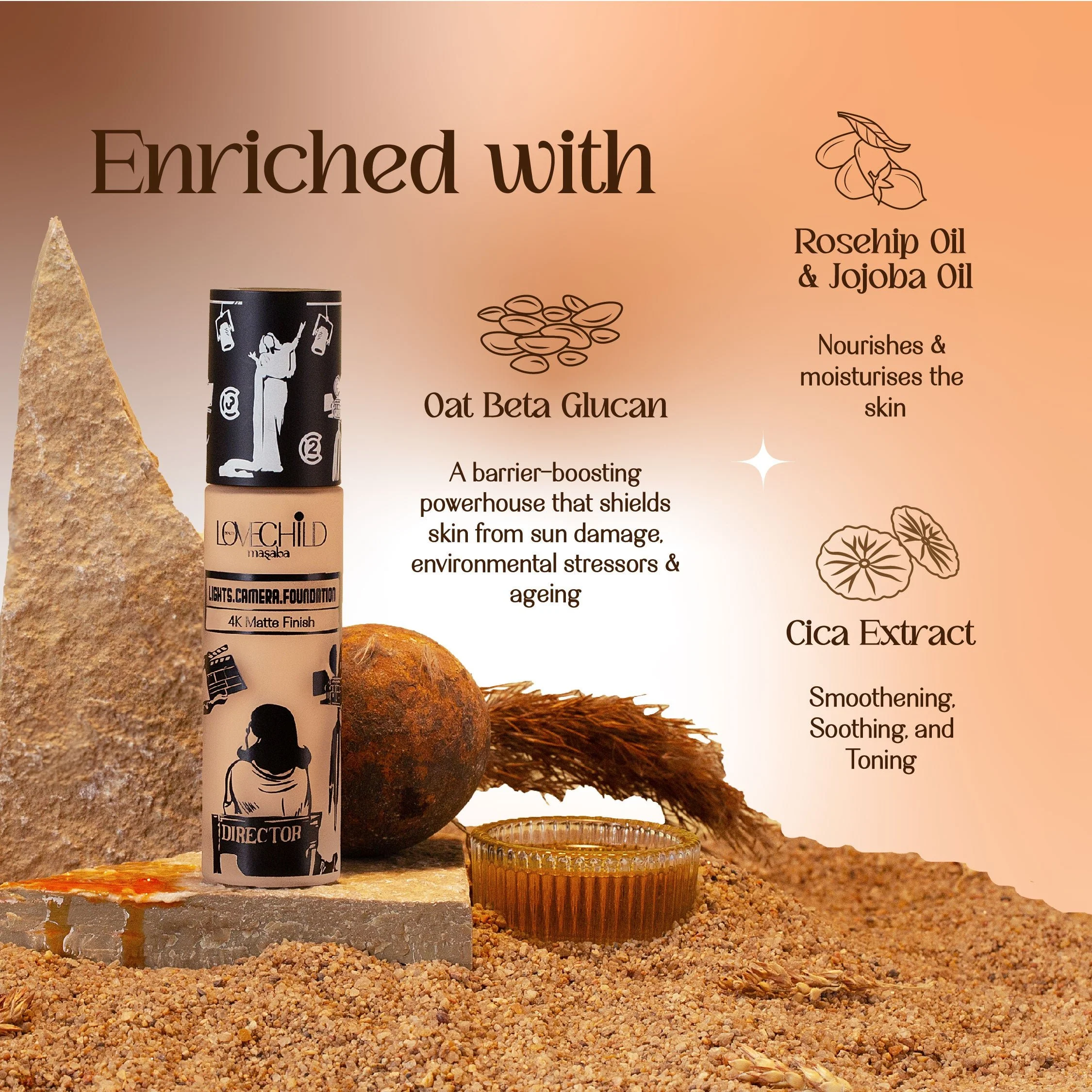 Lights Camera Foundation - Beige Boulevard 4k Matte Finish - Image 4