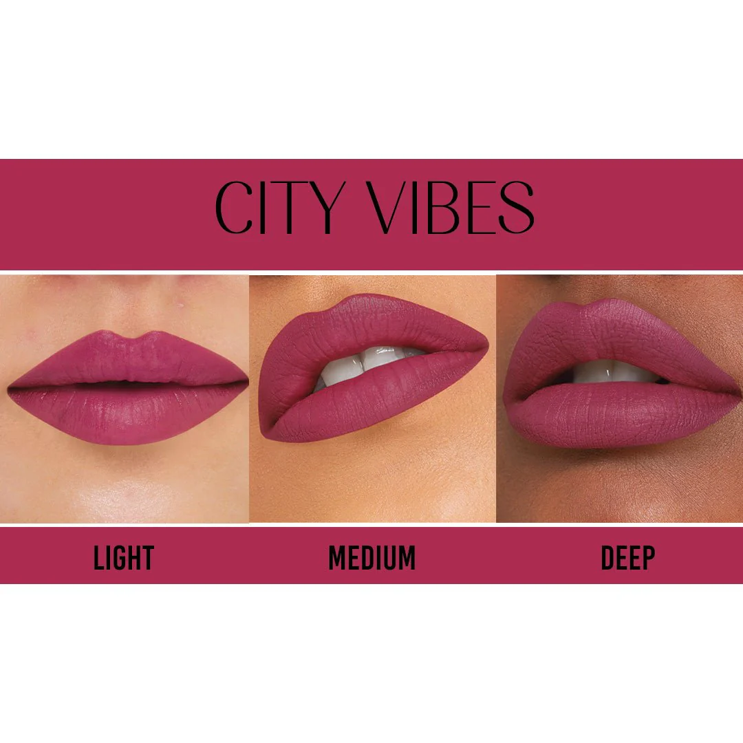 Passport to Plump Lip Volumzining Matte Crayon- City Vibe (Magenta) Transferproof - Image 2
