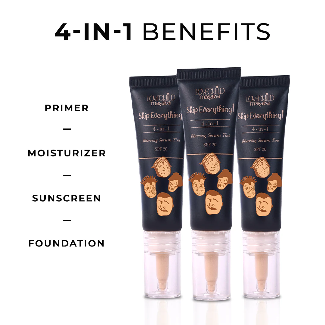 Skip Everything Blurring Serum Skin Tint 4-in-1 Benefits - Lonely Lioness (Light) - Image 30