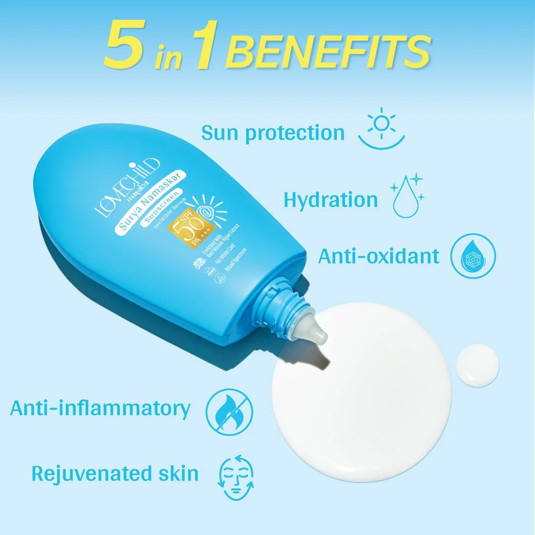 Surya Namaskar Invisible Sunscreen Serum (Pack of 2) SPF 50 PA+++ - Image 5