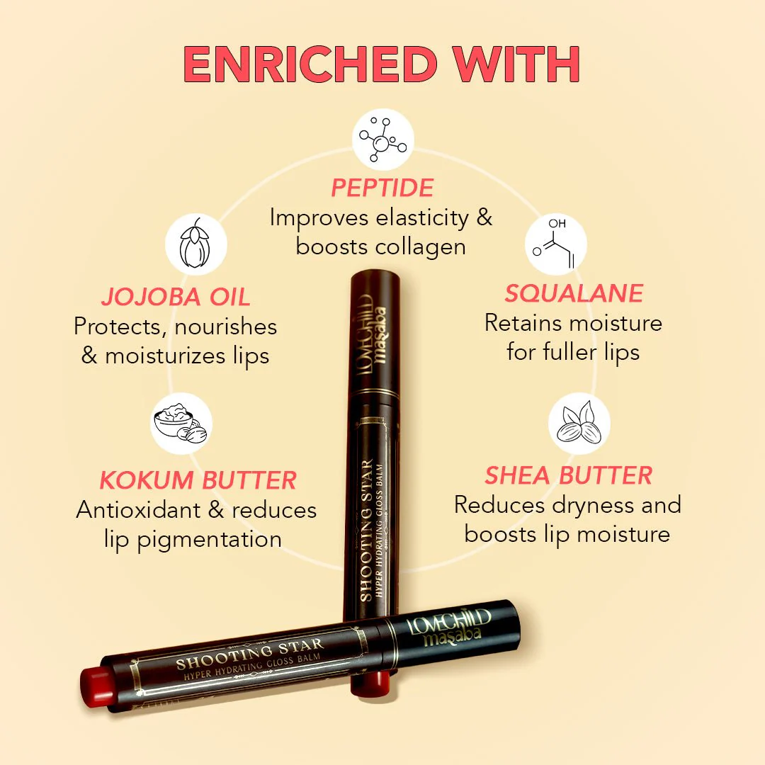 Shooting Star Hyper Hydrating Gloss Balm 3-IN-1 Benefits - Melty Moon (Caramel Brown) - Image 5