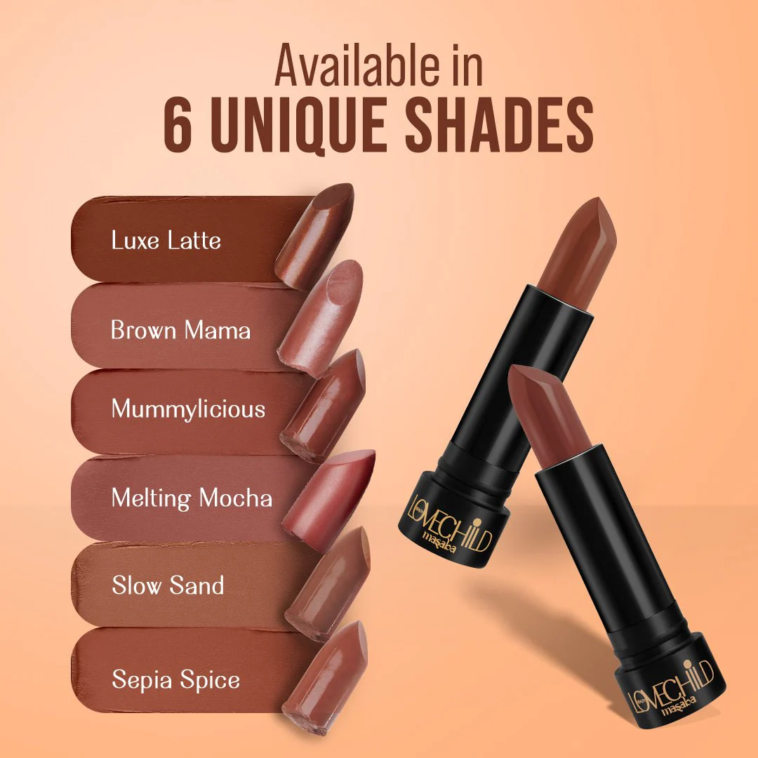 Bare Browns Ultra Matte Lipstick - Mummylicious (Rustic Brown) Intense Color Pay-Off - Image 3
