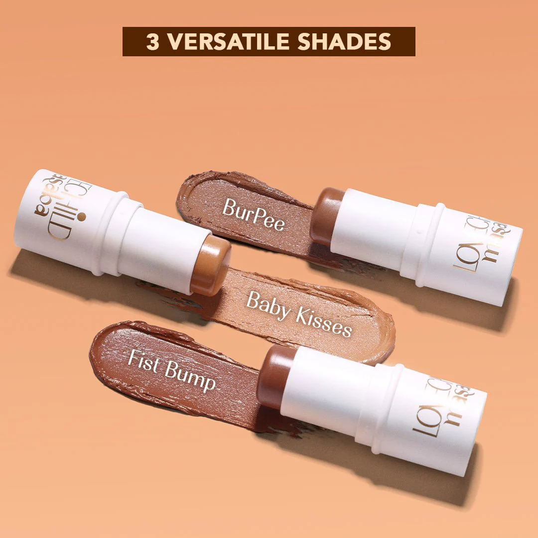Mini Masaba Bronzer Makeup Stick - Baby Kisses (Nude Brown ) - Image 2