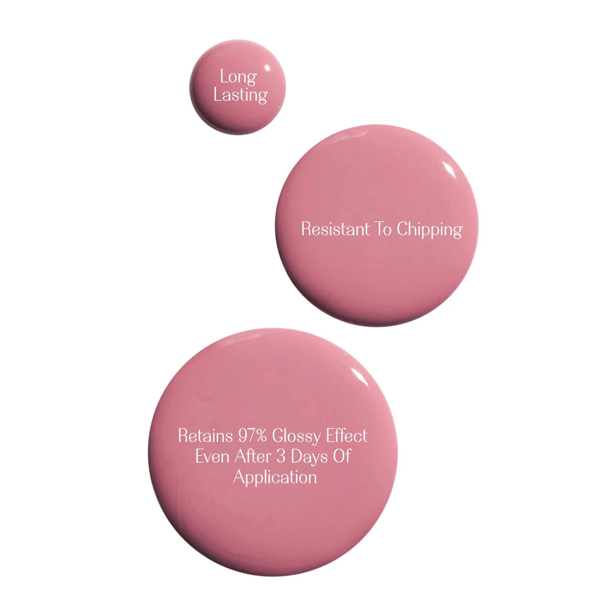 Breathable Nail Polish- Phool (Rose Pink) Glossy & Cool - Image 3