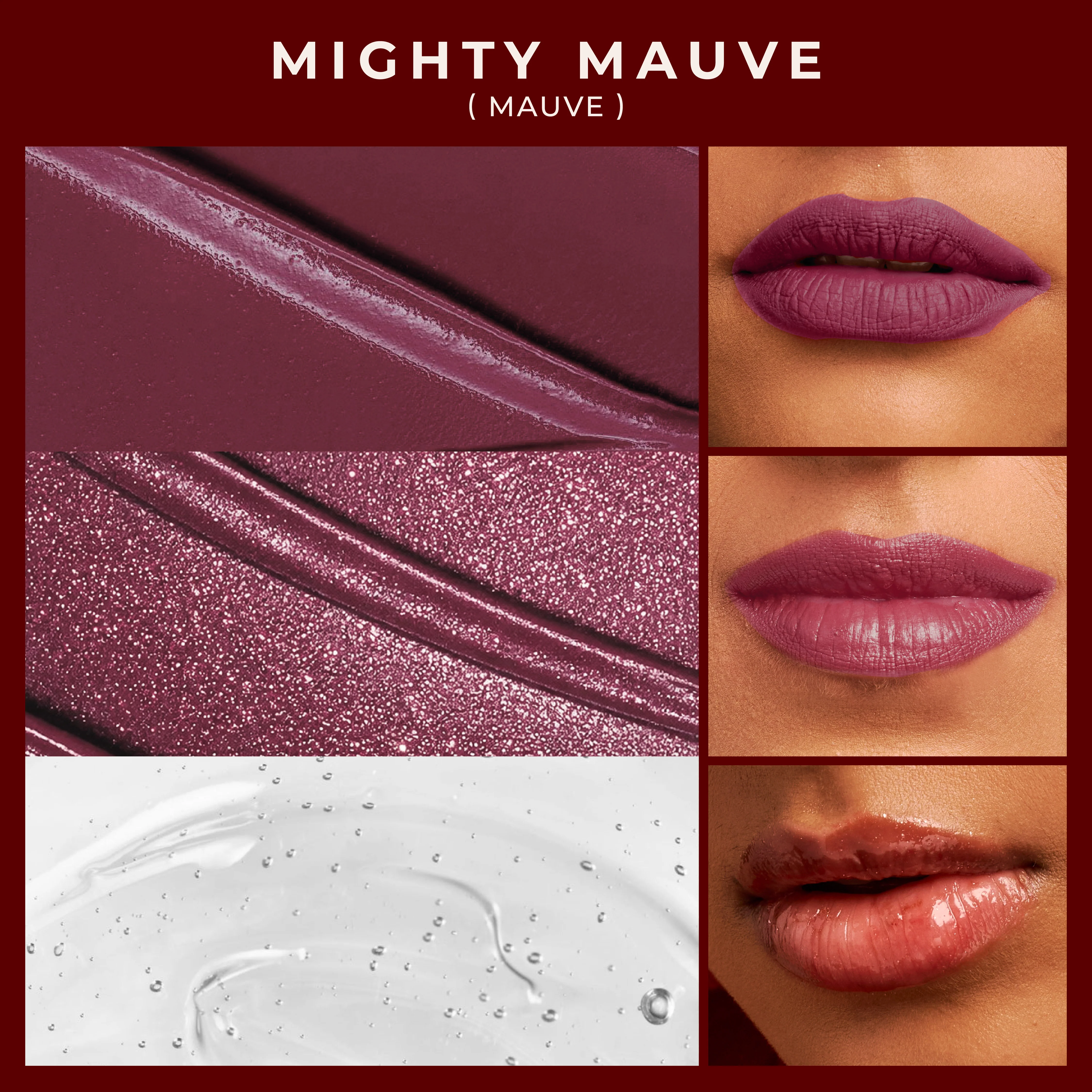 Power Tough Girls 3-in-1 Lip Combo- Mighty Mauve (Mauve) - Image 3