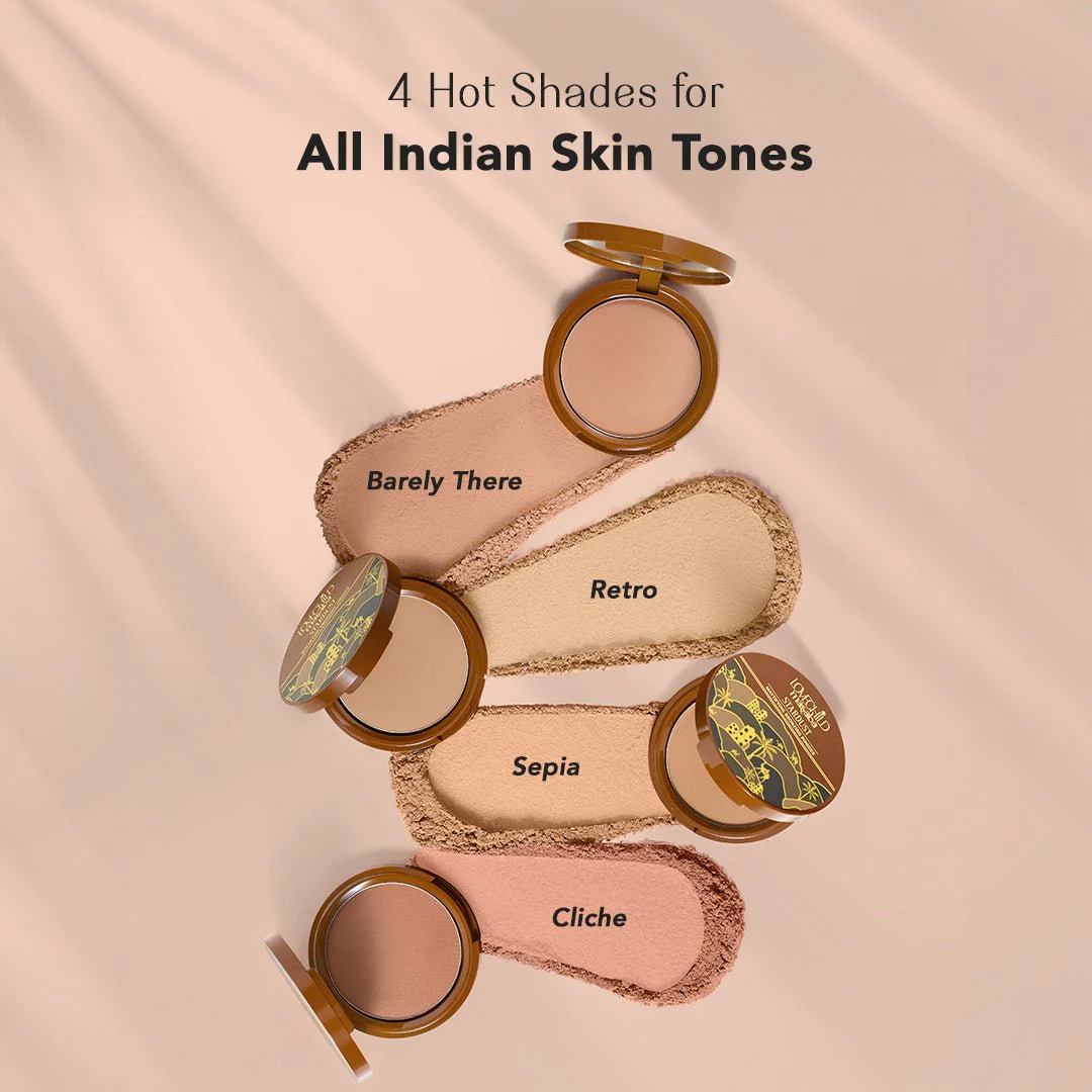 Stardust Mattifying Bronzing Powder- Sepia (Brown) Soft-focus Effect & Builable Coverage - Image 2
