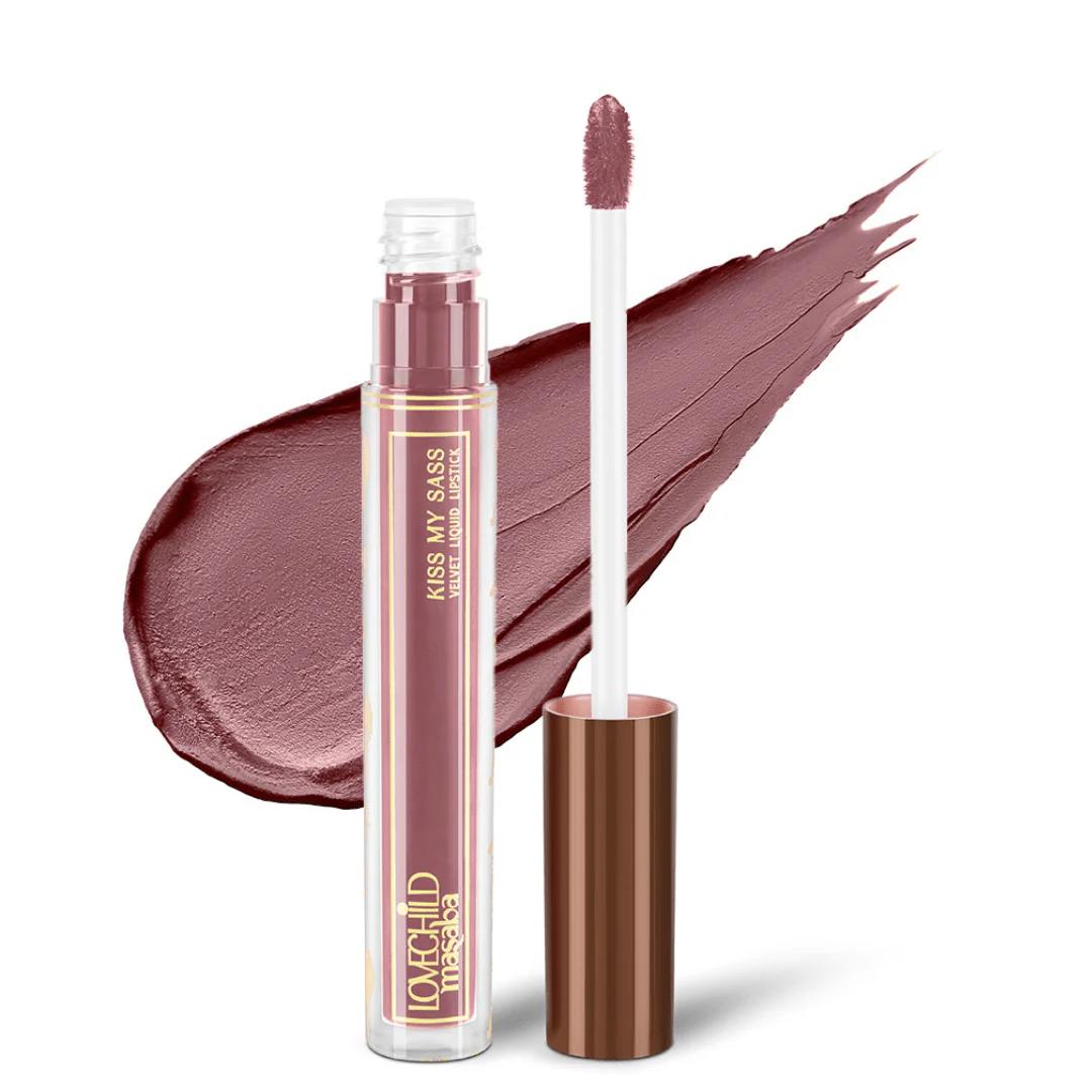 Kiss My Sass Velvet Matte Liquid Lipstick Transfer-Proof -SIMP (Mauve) - Image 7