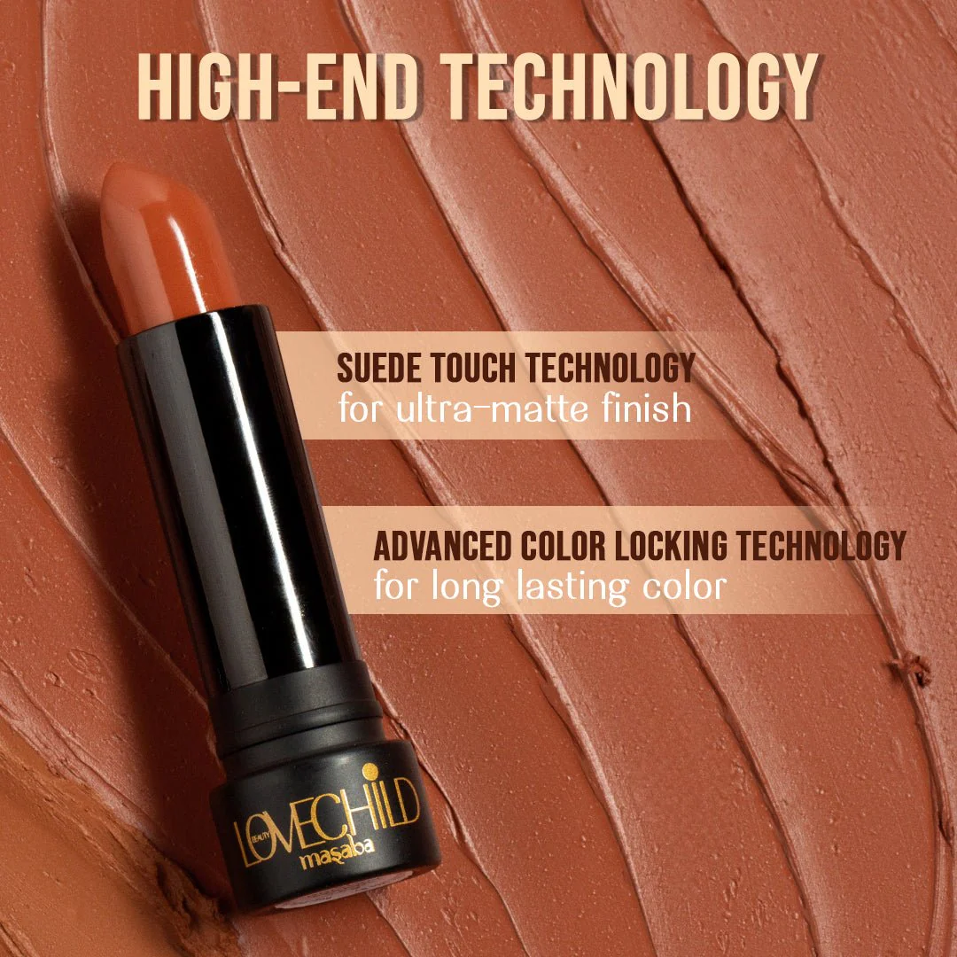 Bare Browns Ultra Matte Lipstick - Slow Sand (Caramel Brown Intense Color Pay-Off - Image 6