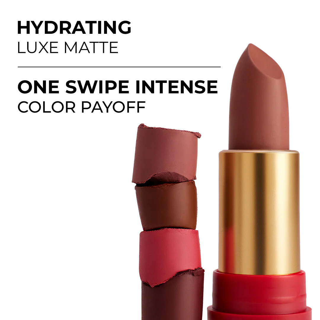 The 90's Drip Luxe-matte Lipstick- Tickle Me Pink - Image 4