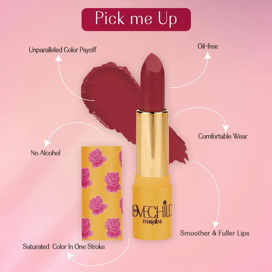 Tickle Me Pink- Rani Core Luxe Matte Lipstick  (Bright Pink) Velvet Matte Finish - Image 5