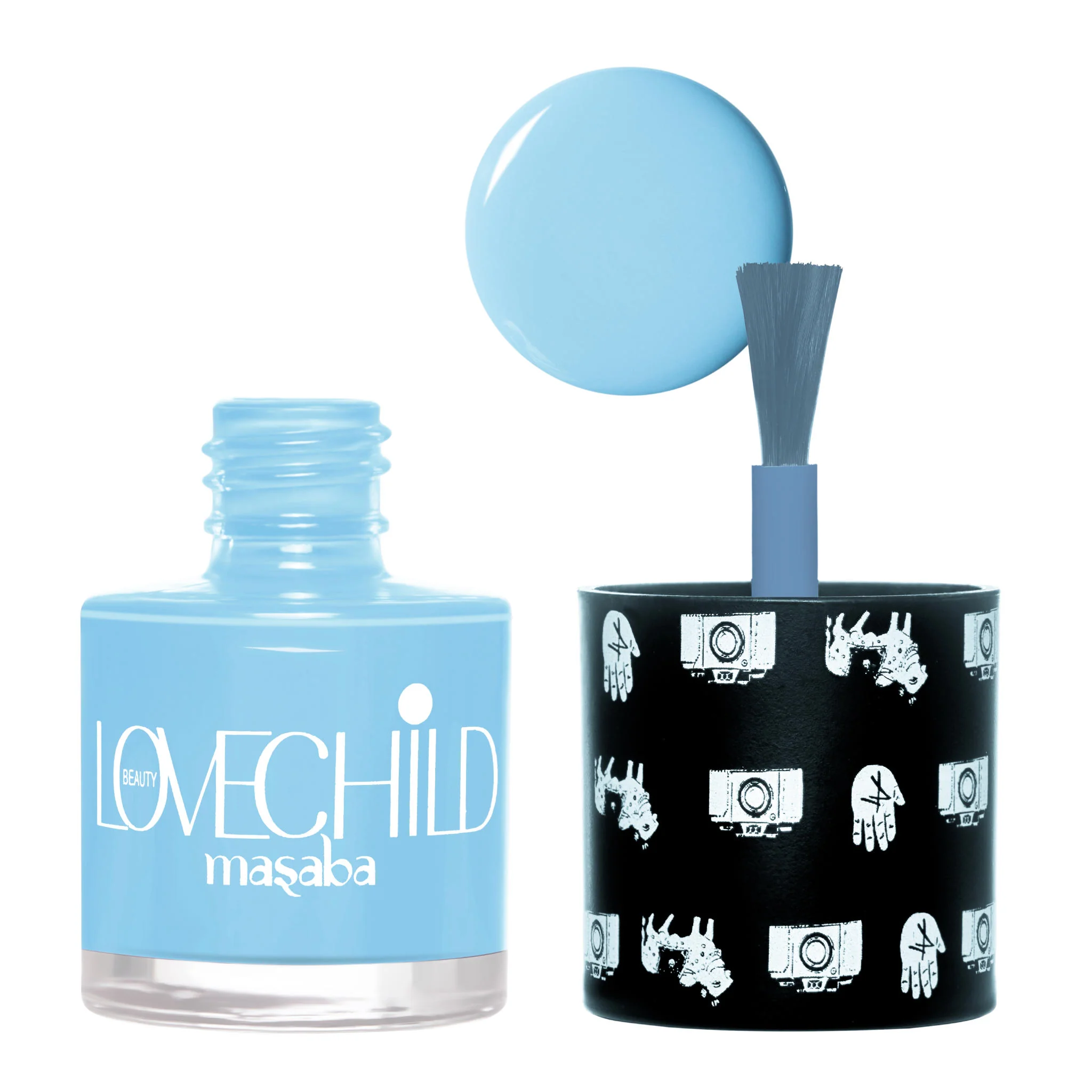Breathable Nail Polish- Tip Tip (Powder Blue) Glossy & Cool - Image 9
