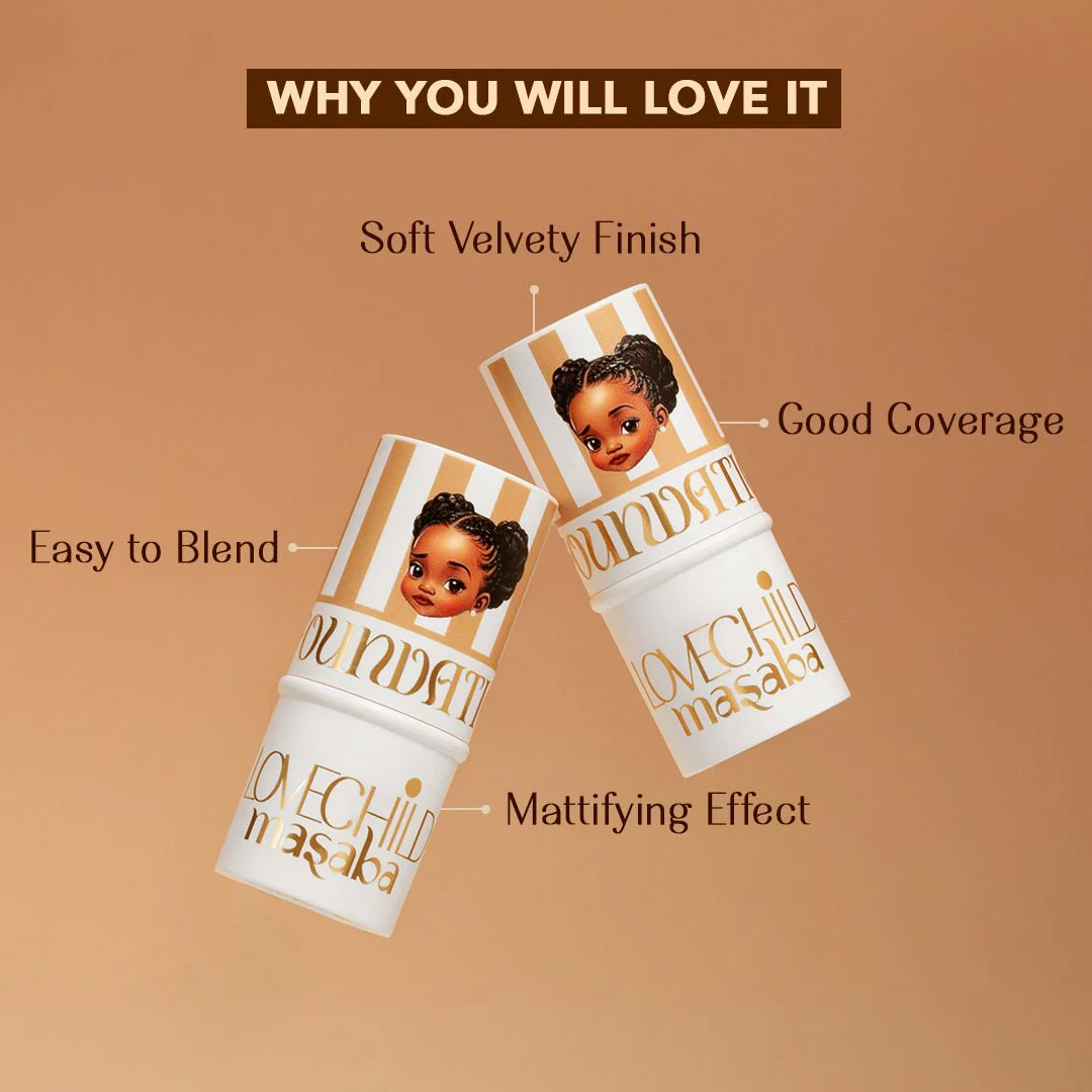 Mini Masaba Easy To Blend Foundation Makeup Stick - Twins (Deep) - Image 4
