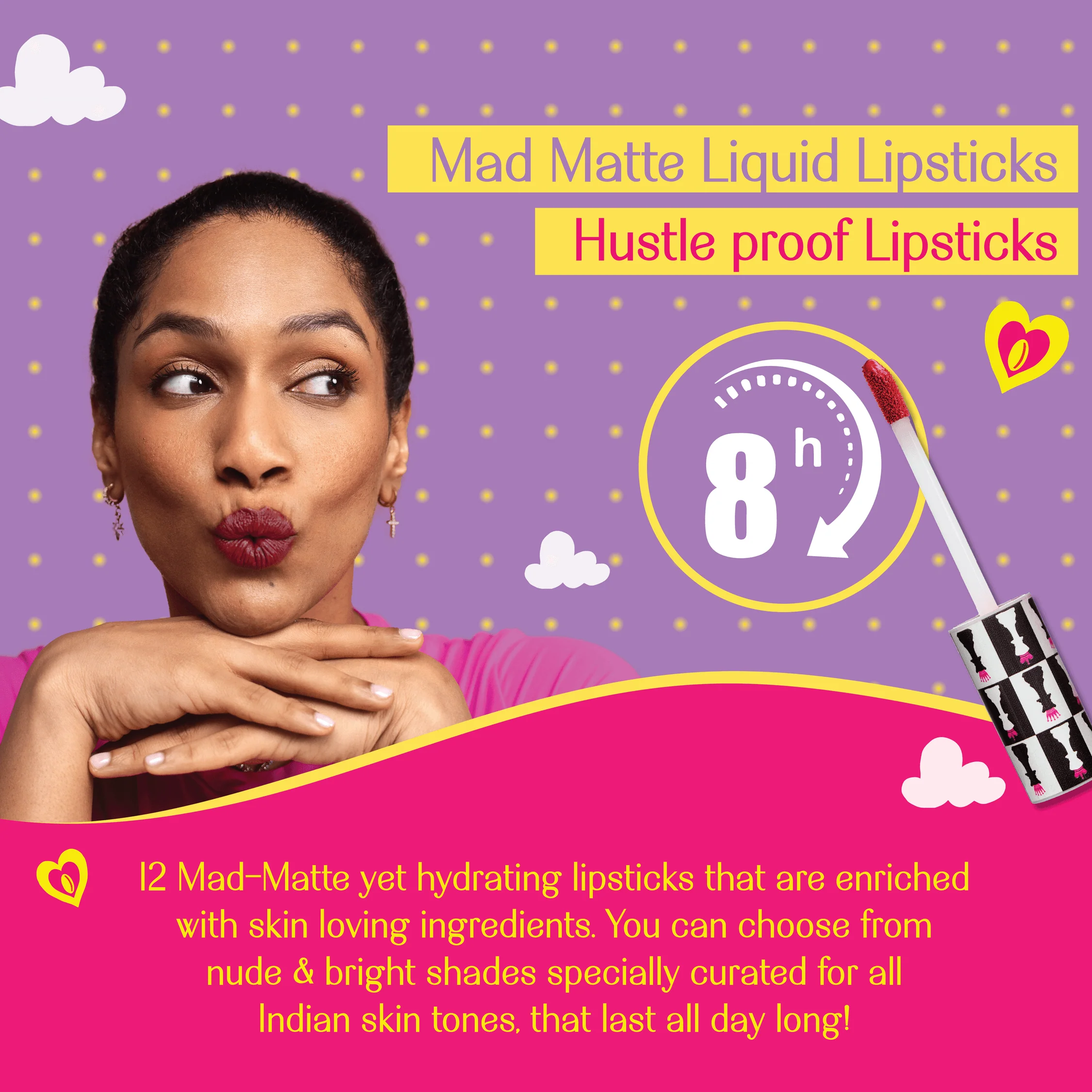 Ups & Downs- Game On! Mad-Matte Liquid Lipstick  (Plum Nude) Transfer-proof - Image 7